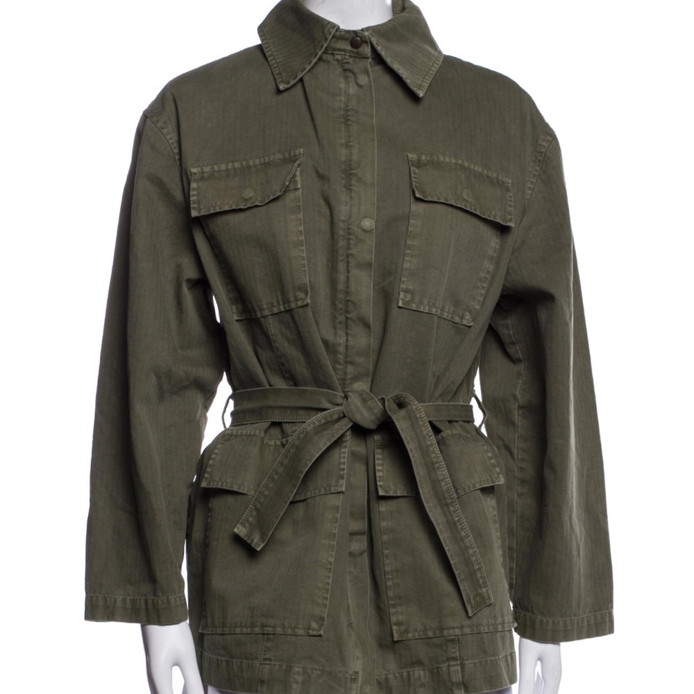 Anime Bing Green Zip up utility jacket US 4